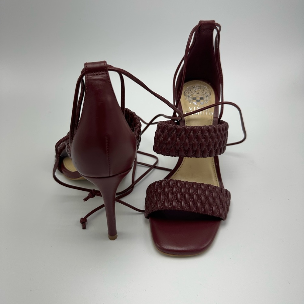 Vince Camuto Burgundy Heeled Sandals